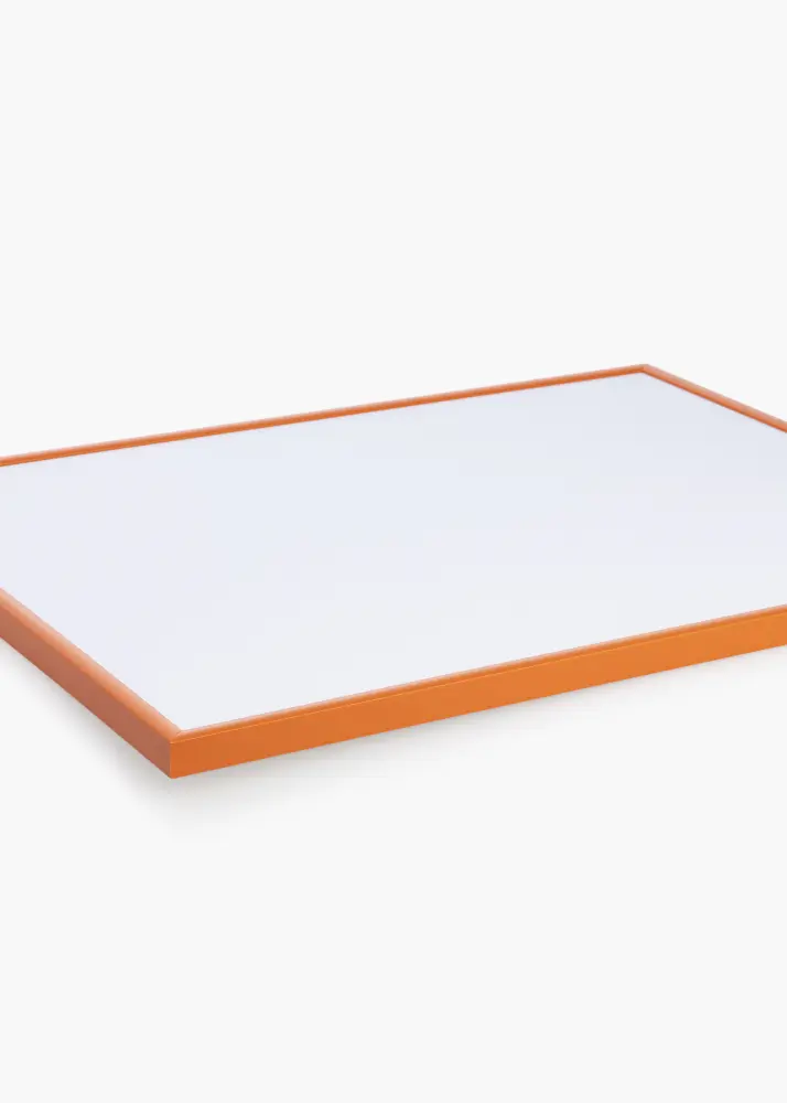 Moldura New Lifestyle Laranja 40x50 cm - passe-partout Branco 29x39 cm