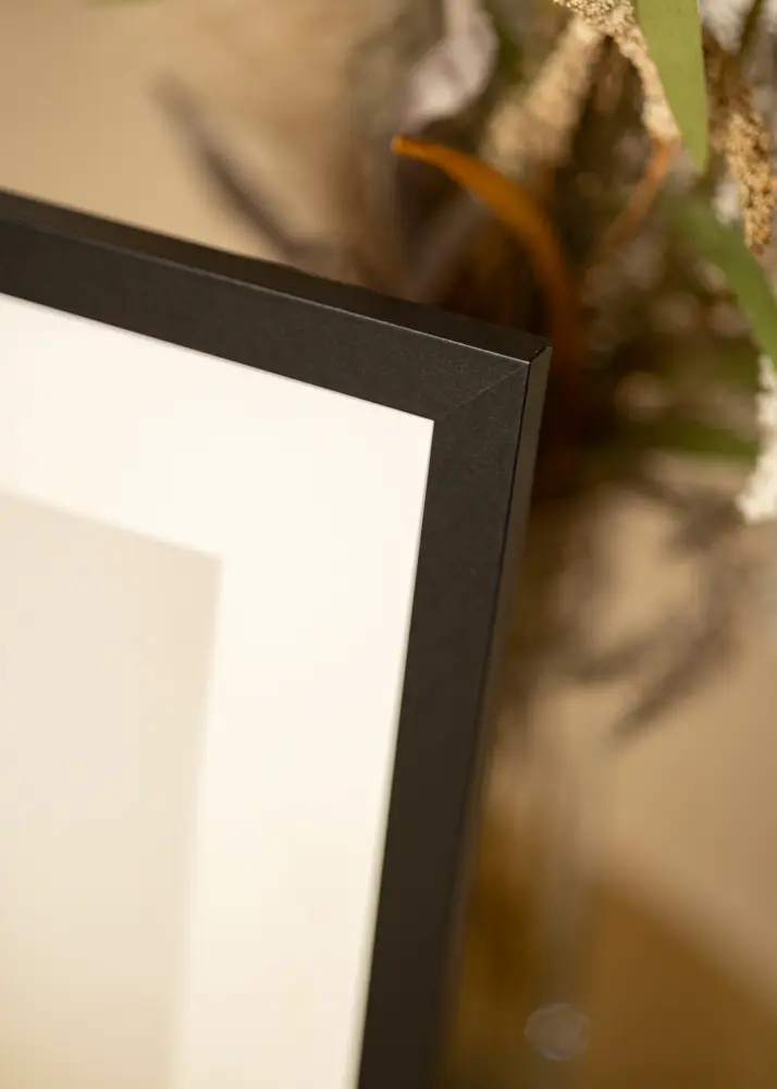 Moldura BGA Classic Preto 24x30 cm - passe-partout Branco 13x20 cm