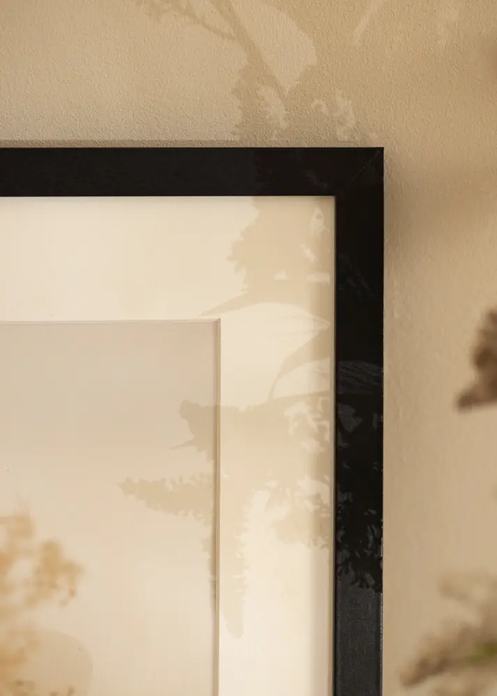 Moldura BGA Classic Preto 24x30 cm - passe-partout Branco 13x20 cm