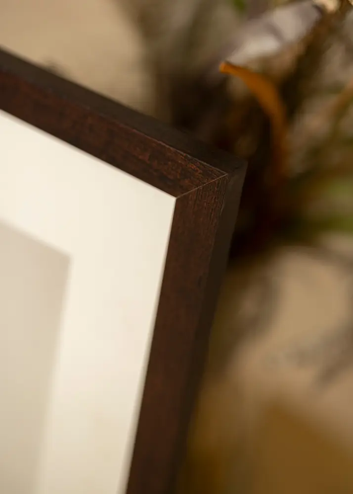 Moldura BGA Classic Noz 70x70 cm - passe-partout Branco 24x24 inches