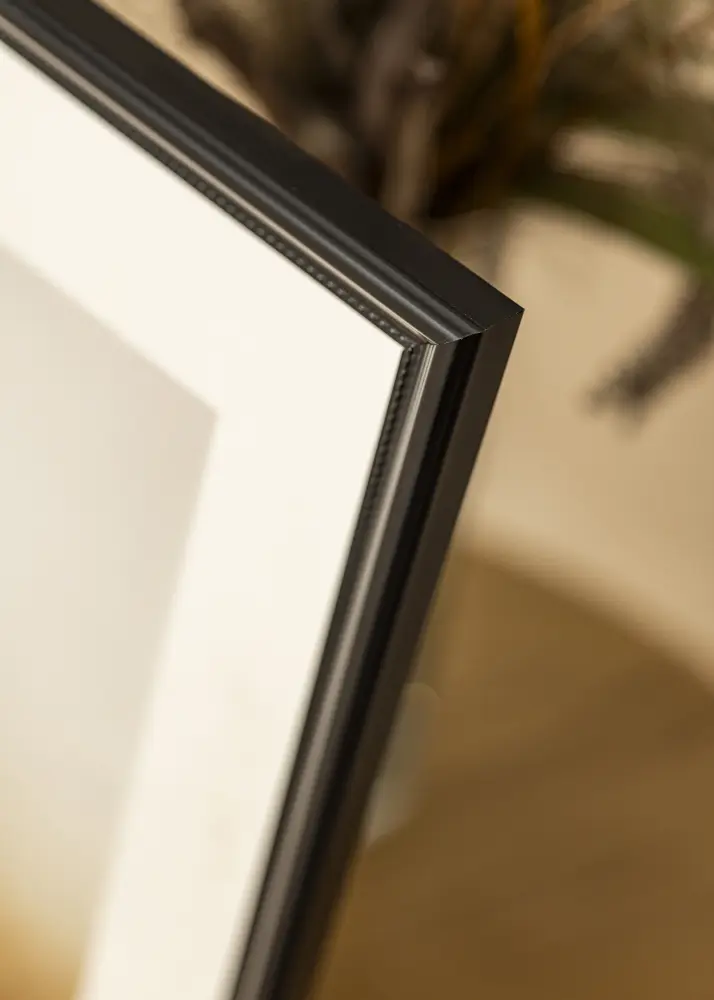 Moldura Gala Preto 13x18 cm - passe-partout Branco B7 88x125 mm