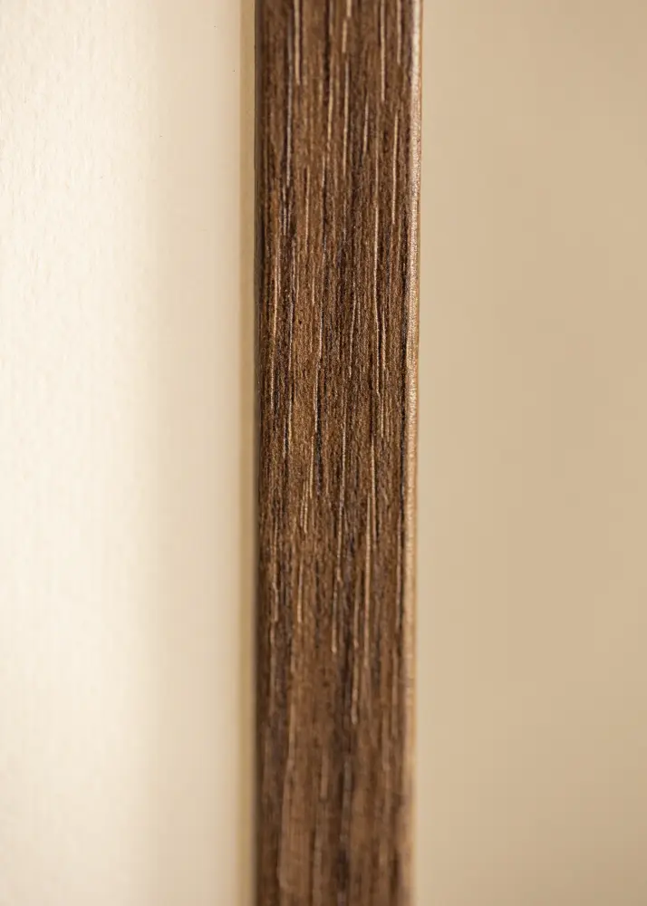 Moldura Ares Noz 40x40 cm - passe-partout Branco 28x28 cm