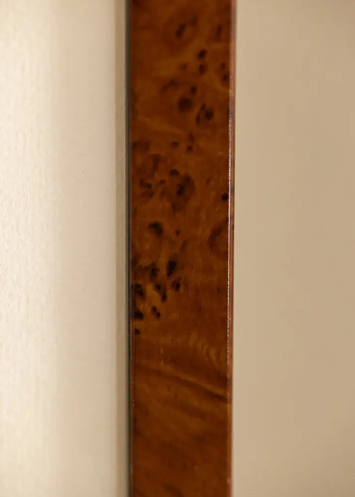 Moldura Ares Noz 40x50 cm - passe-partout Branco 30x38 cm
