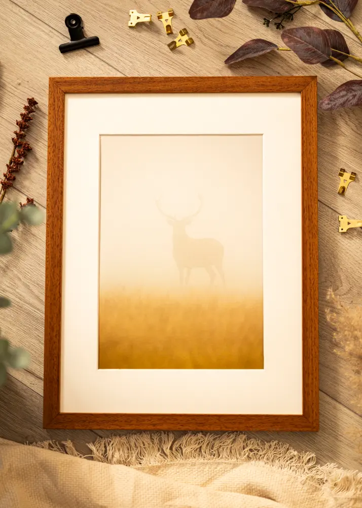 Moldura Hermes Livro 30x40 cm - passe-partout Branco 21x29,7 cm