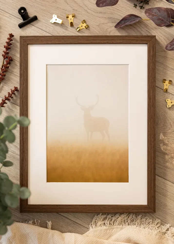 Moldura Hermes Noz 40x60 cm - passe-partout Branco 32,9x48,3 cm