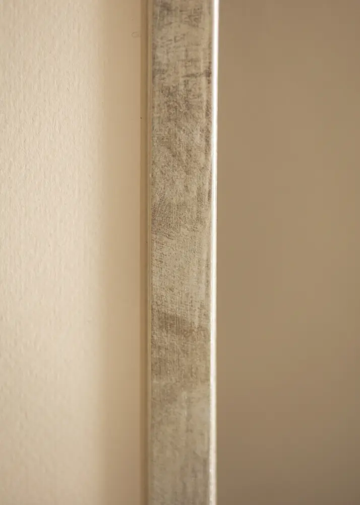 Moldura Ares Prata 30x45 cm - passe-partout Branco 8x14 inches