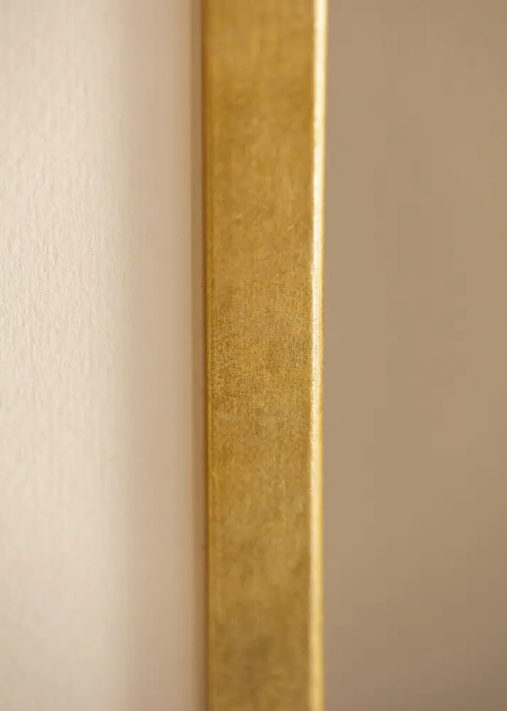 Moldura Ares Ouro 30x40 cm - passe-partout Branco 22x32 cm