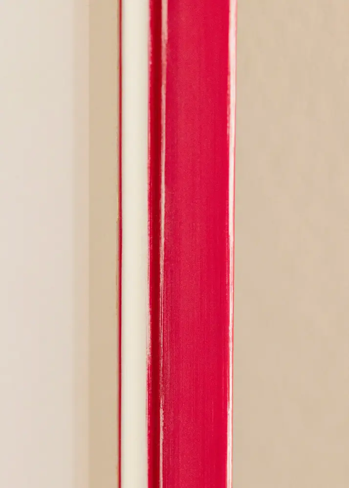 Moldura Diana Vermelho 30x40 cm - passe-partout Branco 21x29,7 cm