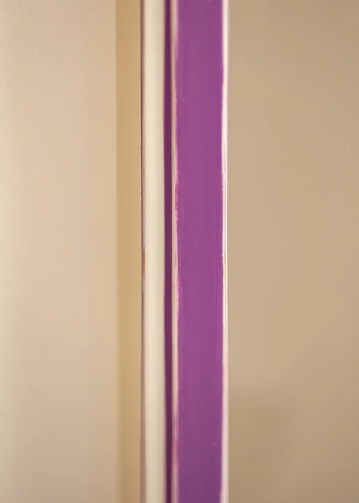 Moldura Diana Roxo 30x40 cm - passe-partout Branco 8x12 inches