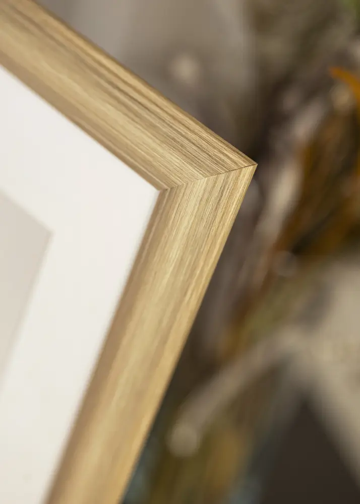 Moldura Västkusten Carvalho 60x80 cm - passe-partout Branco 49,3x68,5 cm