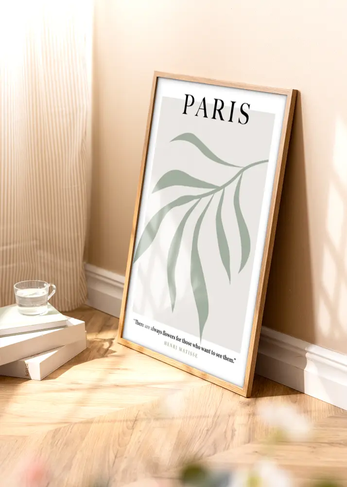 Moldura Modern Teak 30x40 cm - passe-partout Branco 21x29,7 cm