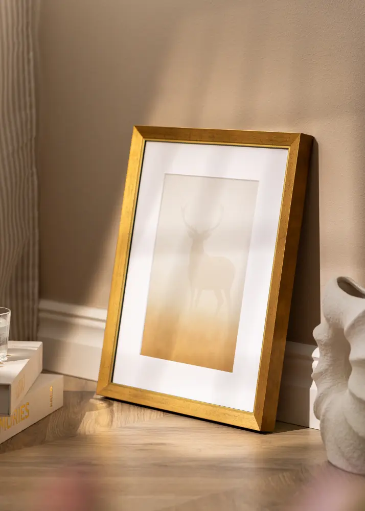 Moldura Brema Vidro Acrílico Ouro 60x80 cm