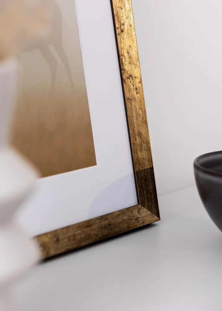 Moldura Dune Vidro Acrílico Ouro 29,7x42 cm (A3)