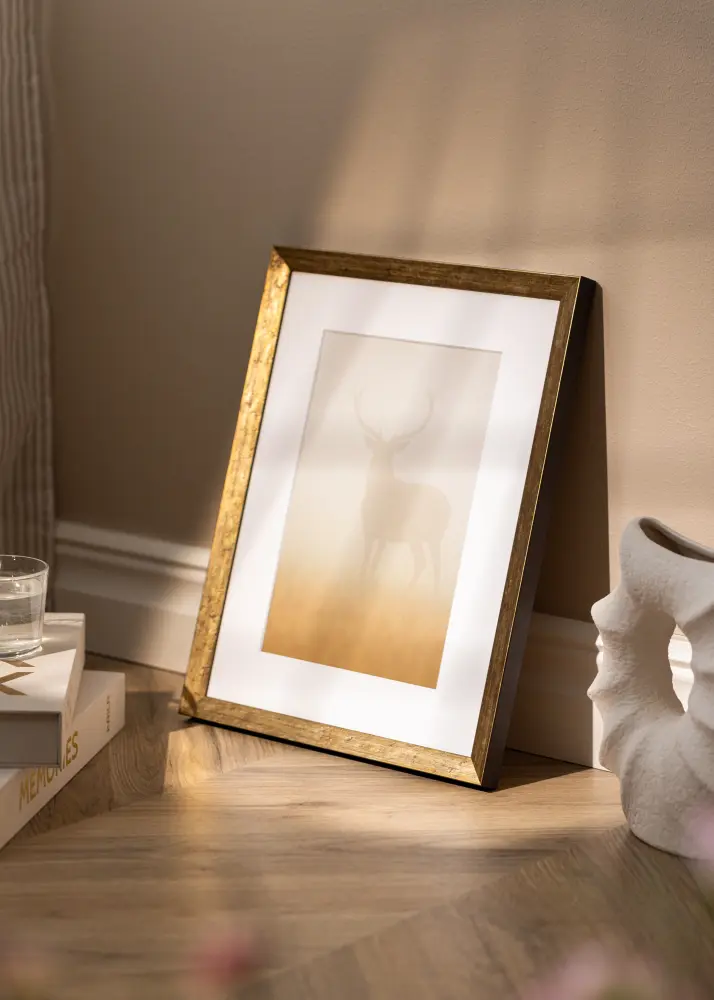 Moldura Dune Vidro Acrílico Ouro 29,7x42 cm (A3)