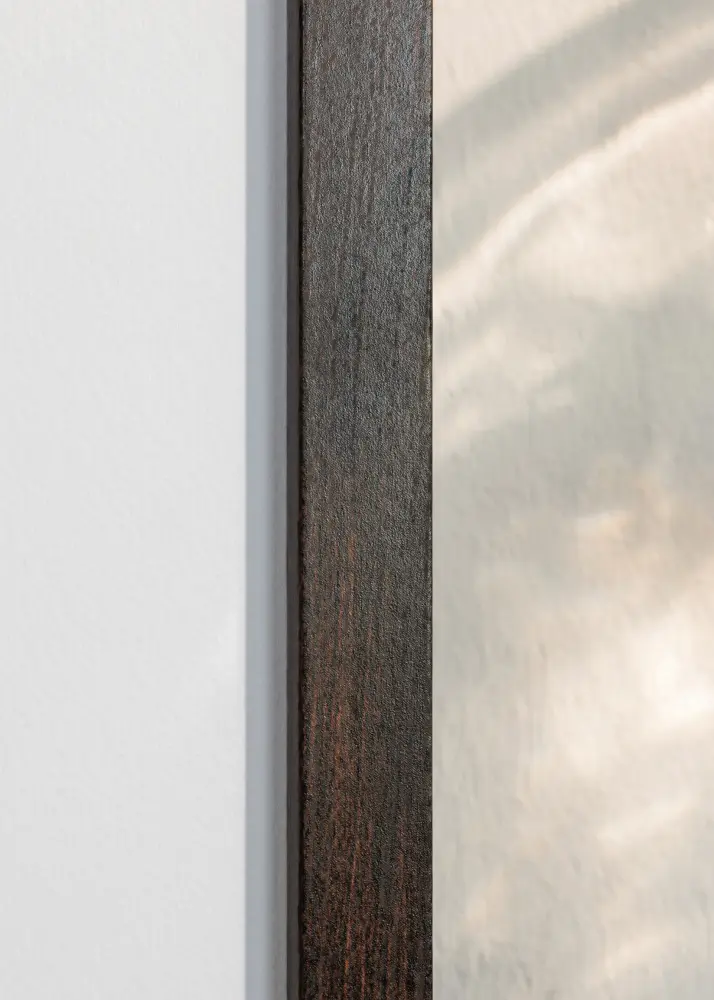 Moldura Trendy Nogueira 15x20 cm - Passe-partout Branco 11x15 cm