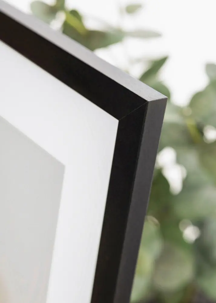 Moldura BGA Classic Preto 20x30 cm - passe-partout Branco 10x21 cm