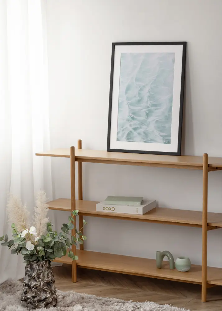 Moldura Jämtland Vidro acrílico Preto 60x97 cm