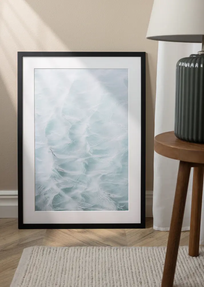 Moldura Jämtland Vidro acrílico Preto 60x97 cm