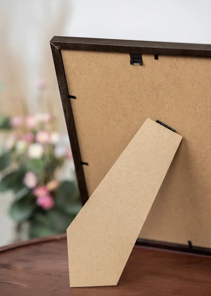 Moldura Trendy Nogueira 15x20 cm - Passe-partout Branco 11x15 cm