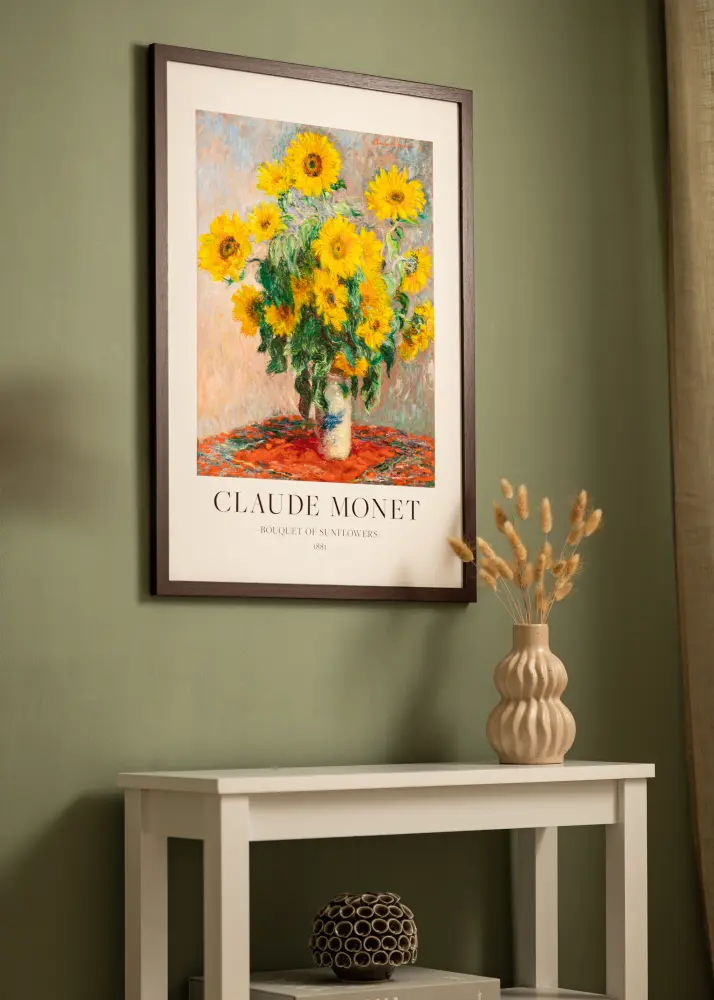 Moldura Modern Vidro acrílico Nogueira 50x60 cm