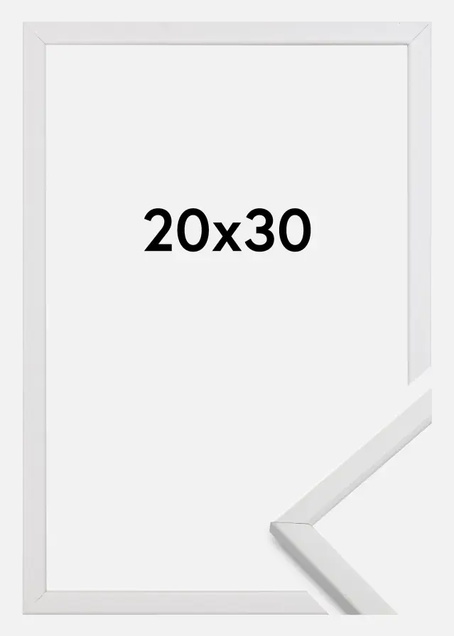 Moldura Galant Vidro acrílico Branco 20x30 cm