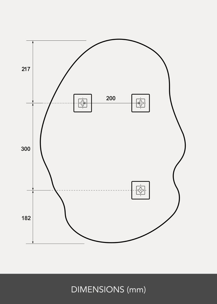 Espelho Wide Cloud 50x70 cm