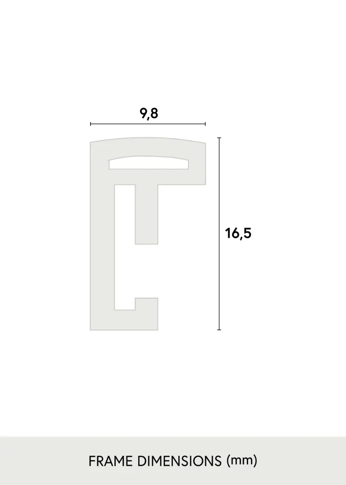 Moldura Scandi Preto 40x50 cm - Passe-partout Branco 27x35 cm