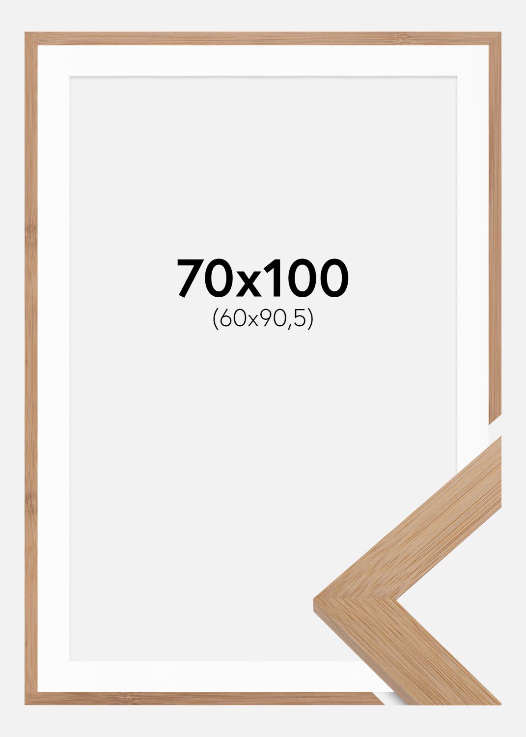 Product Image for Moldura Hoei Bambu 70x100 cm - Passe-partout Branco 61x91,5 cm