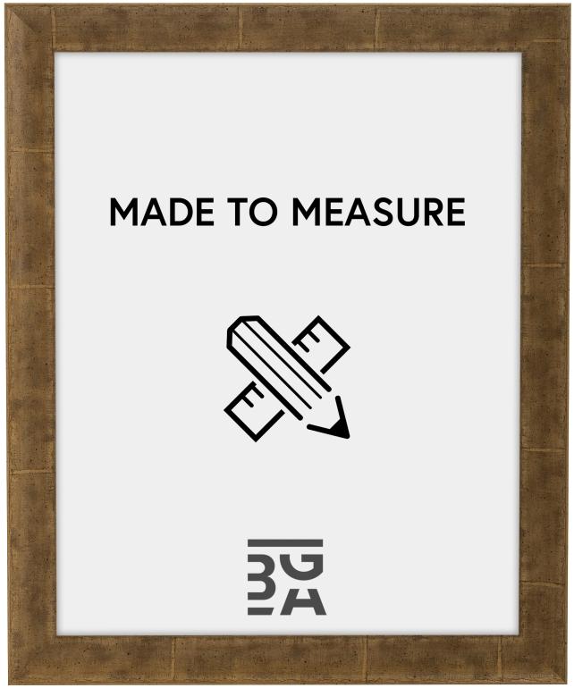 Moldura Ribe Beige Folha de madeira de urze - Tamanho personalizável