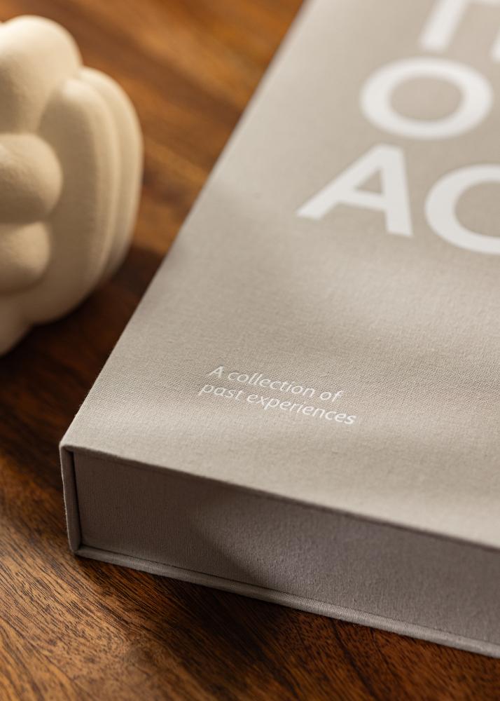 KAILA THROWBACK Grey/White - Coffee Table Photo Álbum (60 Preto Páginas)