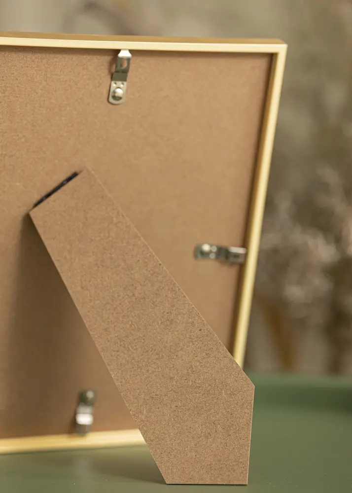 Moldura New Lifestyle Shiny Gold 15x20 cm - Passe-partout Branco 10x15 cm