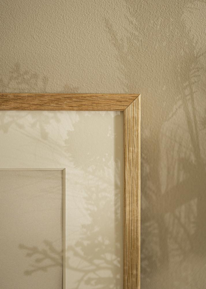 Moldura Kaspar Vidro acrílico Carvalho 35x35 cm