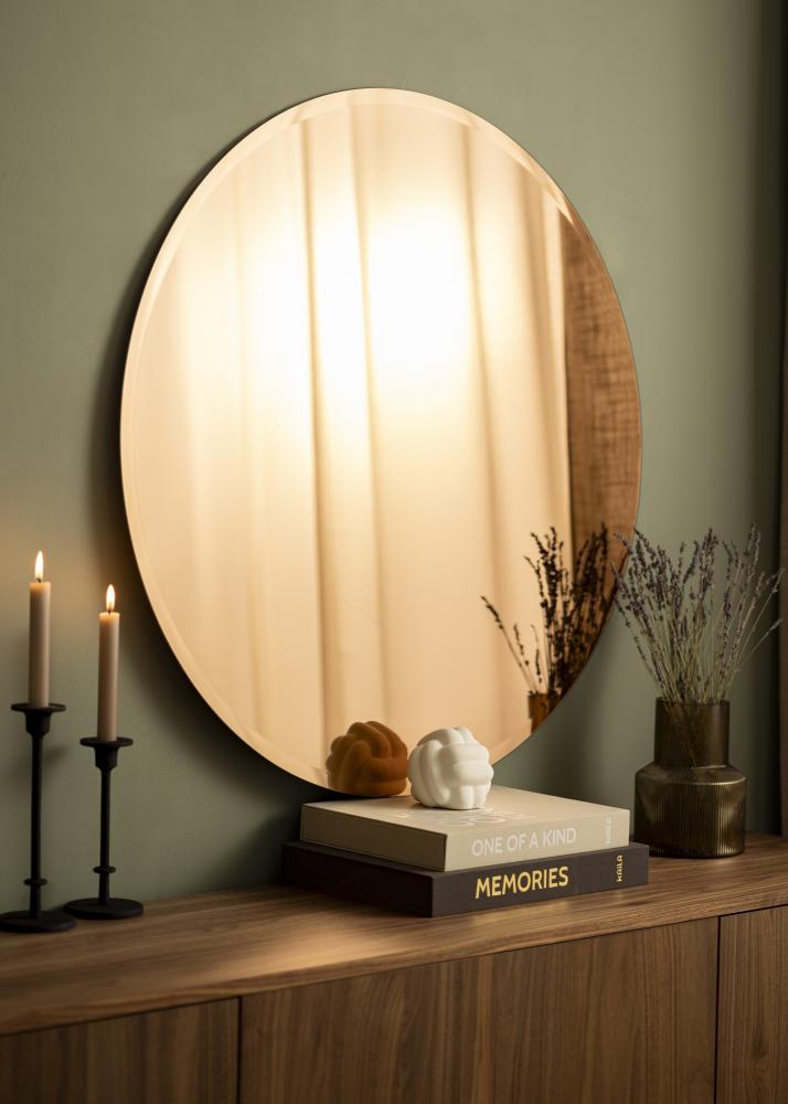 KAILA Redondo Espelho Rose Gold Deluxe 90 cm Ø