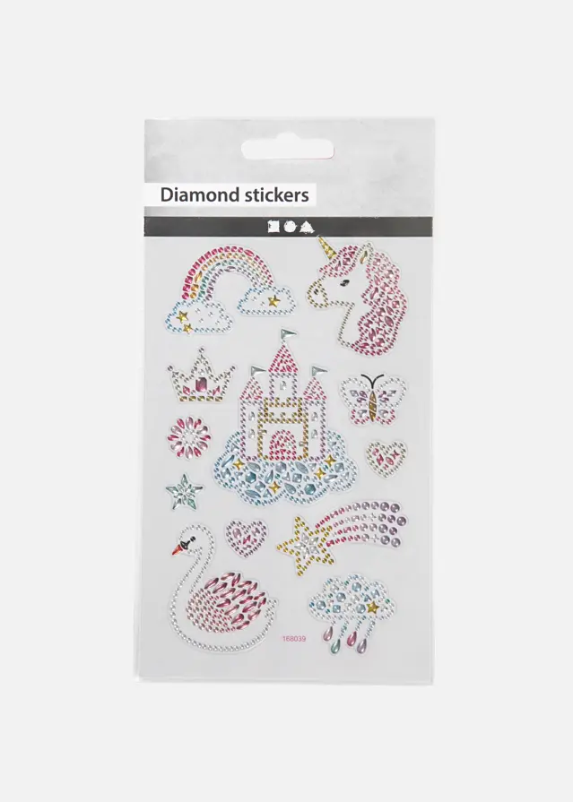 Diamantees autocolantes Unicórnios