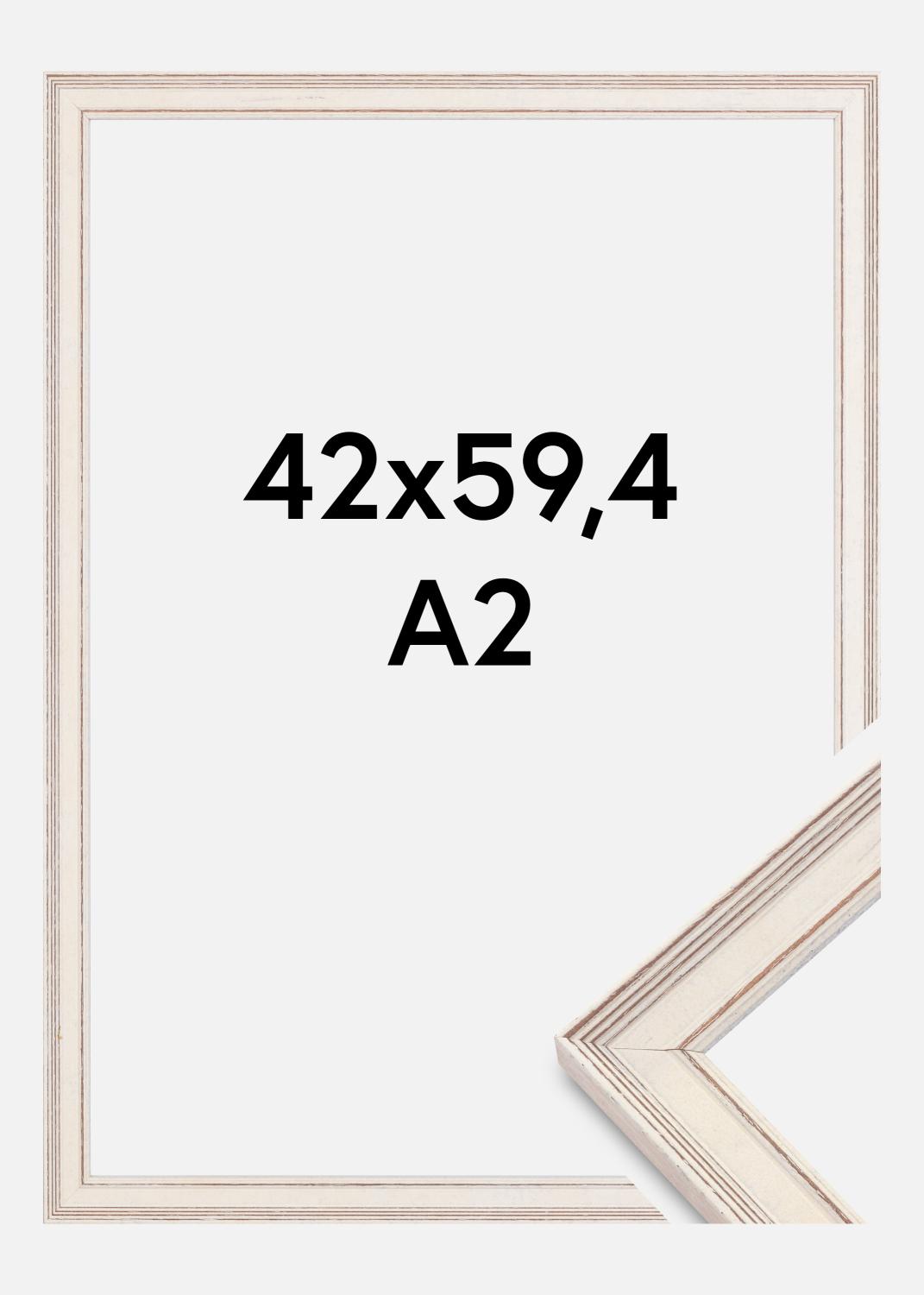 Product Image for Moldura Shabby Chic Vidro acrílico Branco 42x59,4 cm (A2)