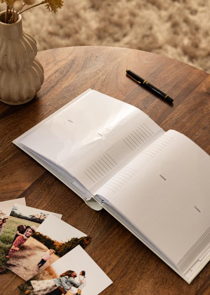 Monza Álbum com espaço para anotações Branco - 200 Fotografias 10x15 cm