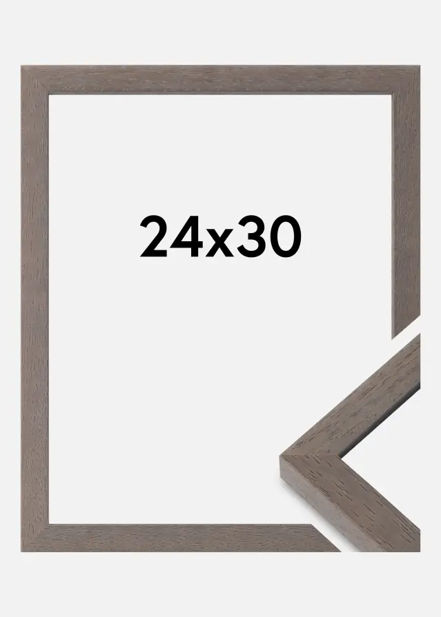 Moldura Hermes Vidro acrílico Cinzento 24x30 cm