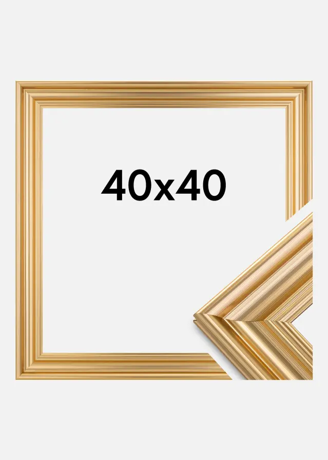 Moldura Charleston Dourado 40x40 cm