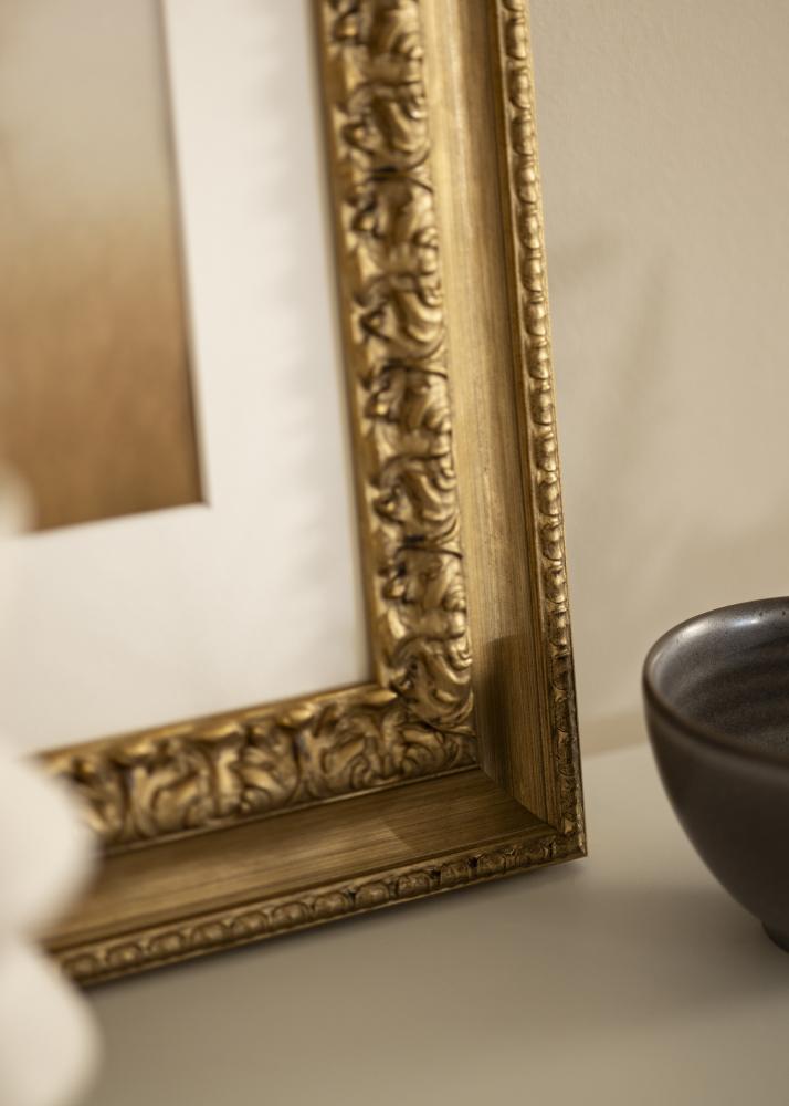 Moldura Drottningholm Dourado III - Tamanho personalizável