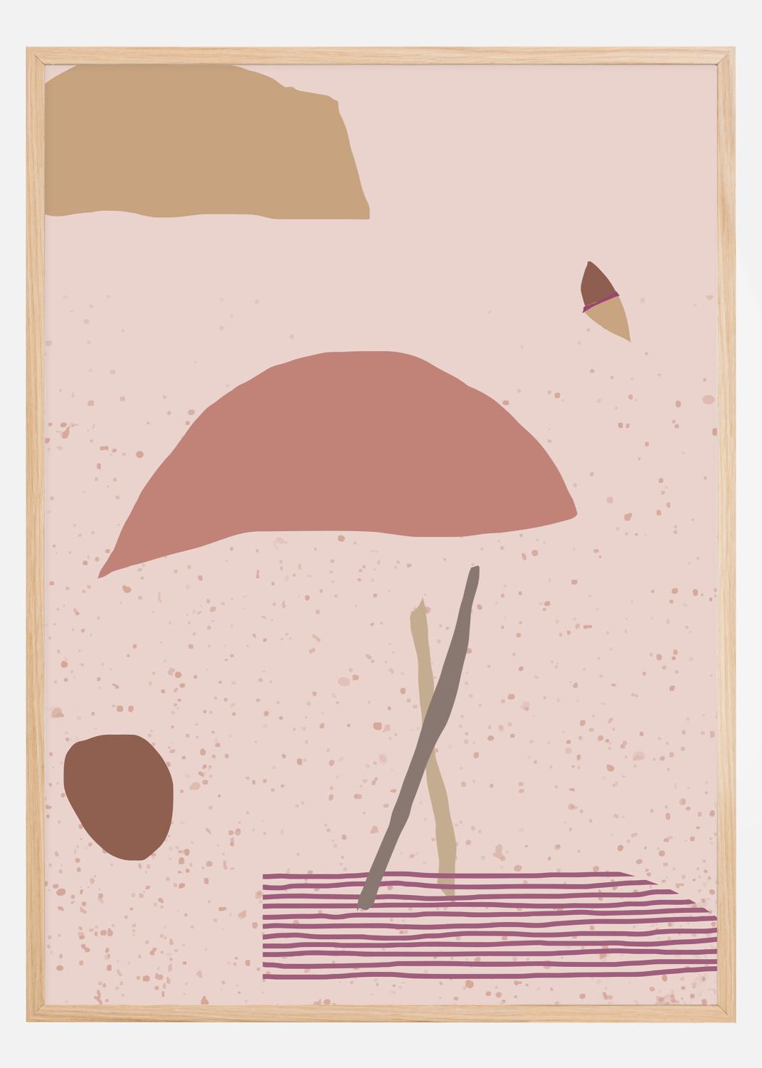 Product Image for Abstract Art - Pink Póster (21x29.7 cm (A4))