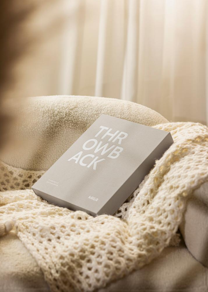 KAILA THROWBACK Grey/White - Coffee Table Photo Álbum (60 Preto Páginas)