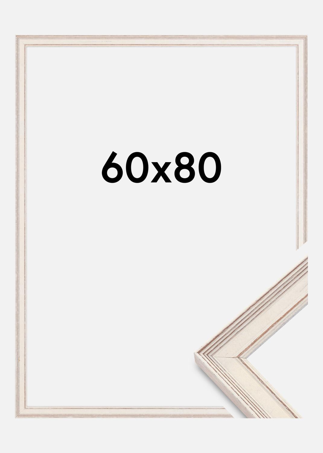 Product Image for Moldura Shabby Chic Vidro acrílico Branco 60x80 cm