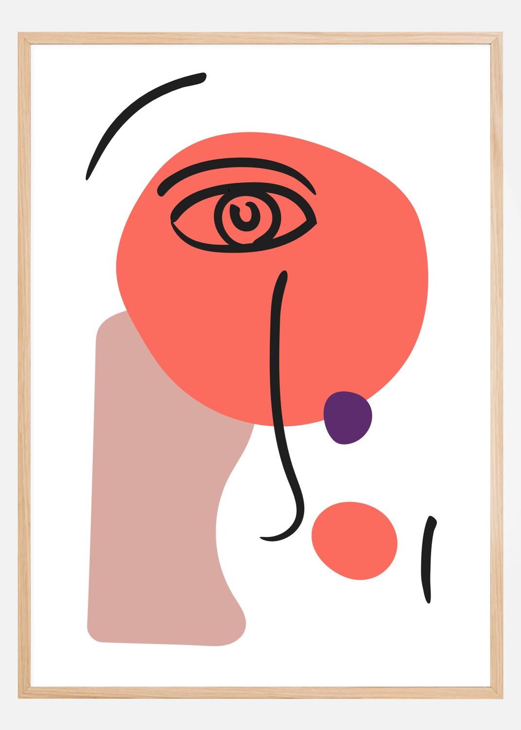 Product Image for Abstract Face - Red I Póster (30x40 cm)