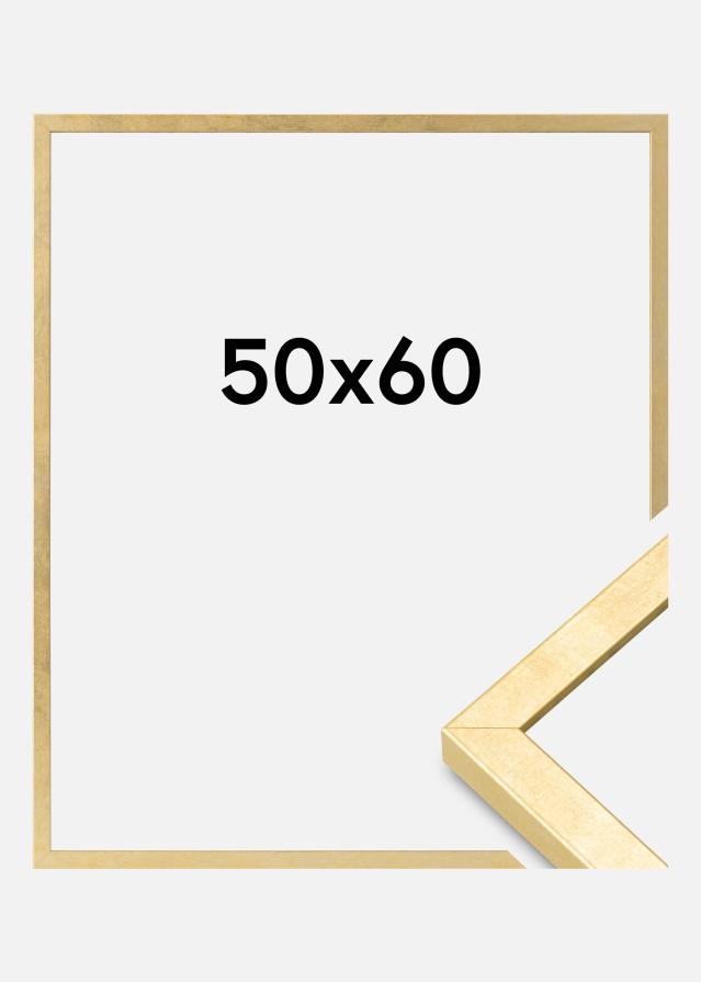 Moldura Ares Vidro acrílico Dourado 50x60 cm