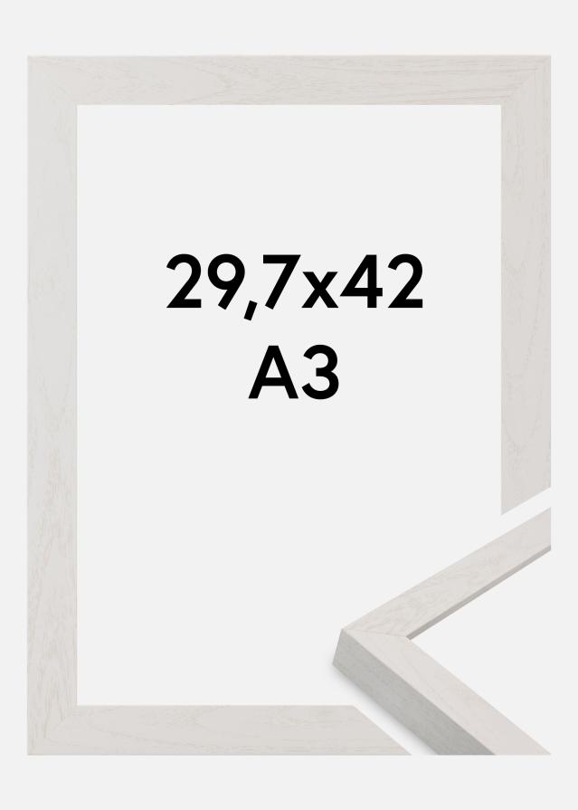 Moldura Wells Vidro acrílico Branco 29,7x42 cm (A3)