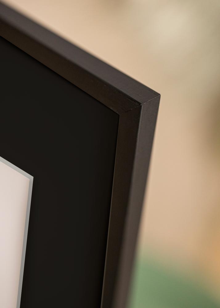 Moldura Galant Preto 40x40 cm - Passe-partout Preto 32x32 cm