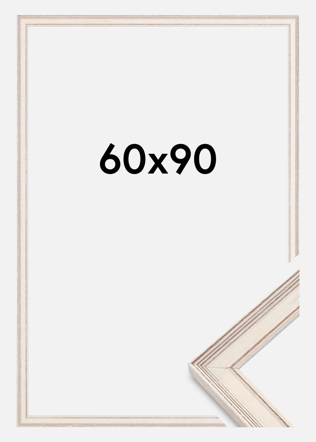 Product Image for Moldura Shabby Chic Vidro acrílico Branco 60x90 cm