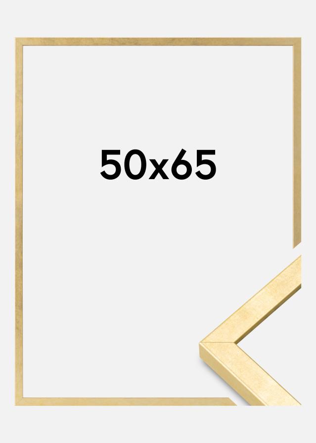 Moldura Ares Vidro acrílico Dourado 50x65 cm