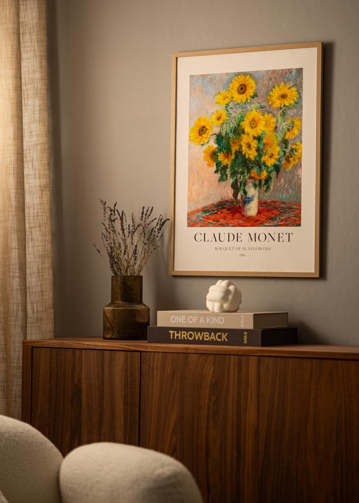 Moldura Deco Vidro acrílico Carvalho 21x29.7 cm (A4)