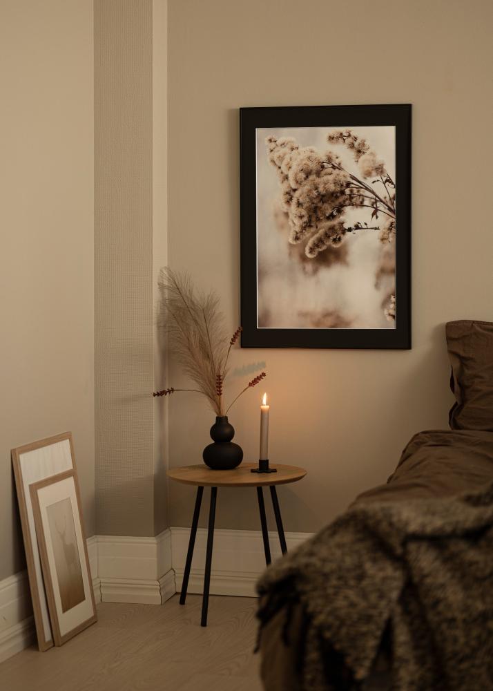 Moldura Visby Preto 70x100 cm - Passe-partout Preto 24x36 inches